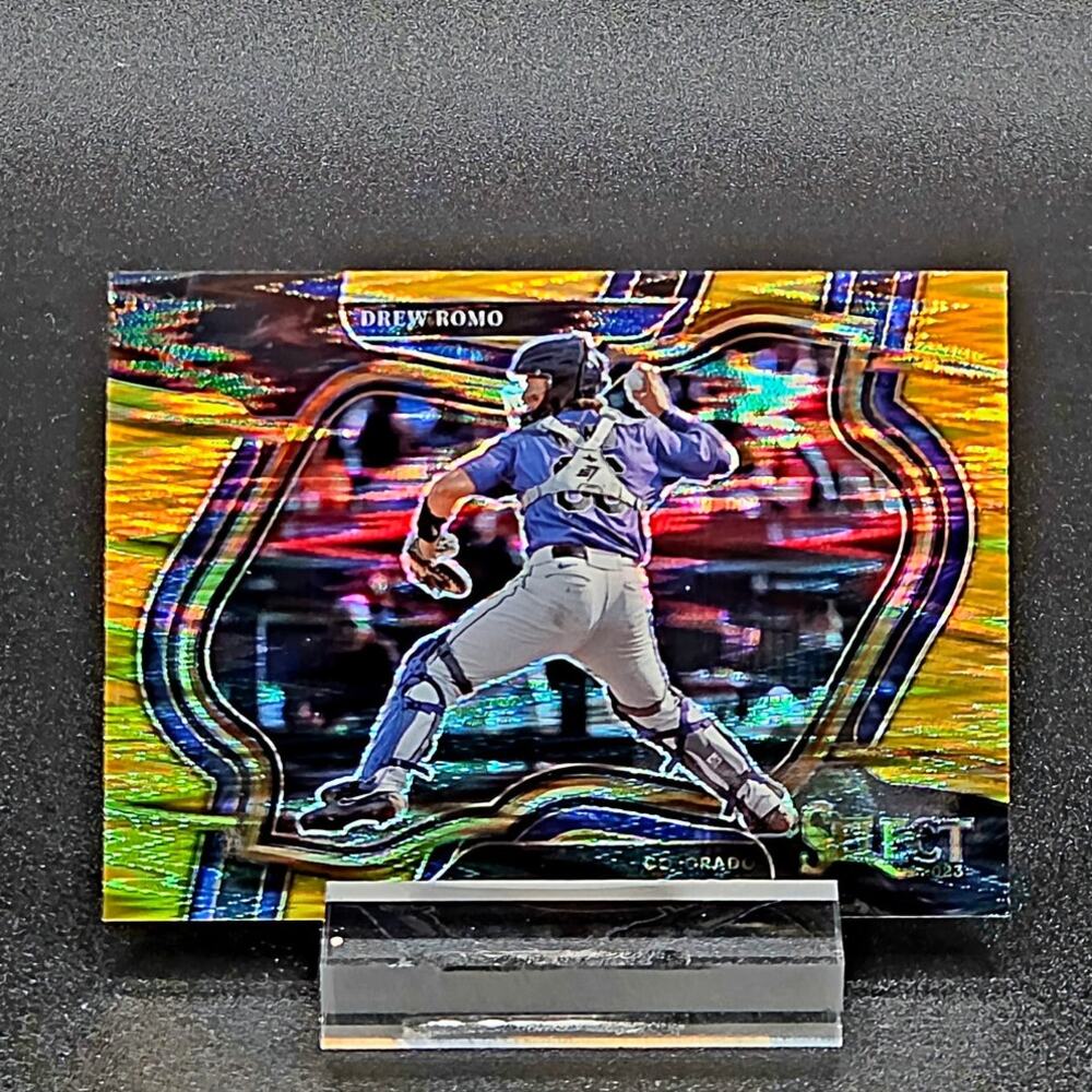 2023 Select Drew Romo 10/10 Gold Prizm Diamond #251 Colorado Rockies Case Hit
